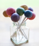 Candy Coloured Cake Pops with lustre